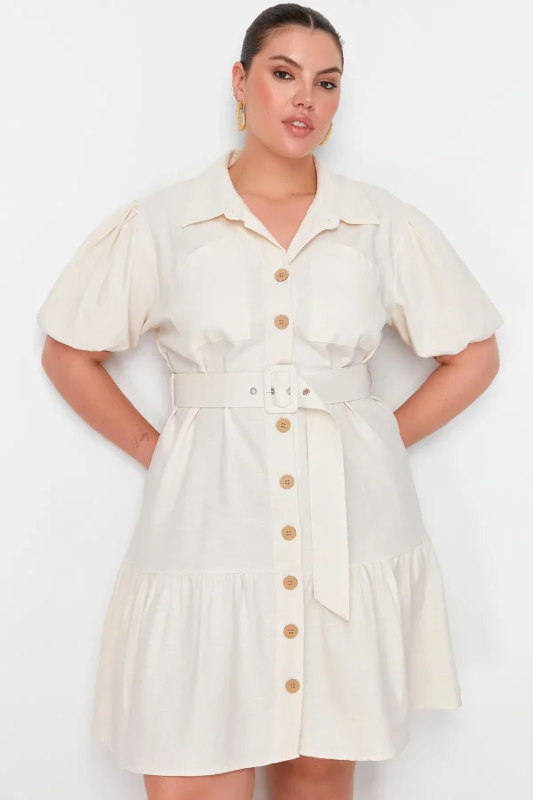 Linen Look Dress - Image 5