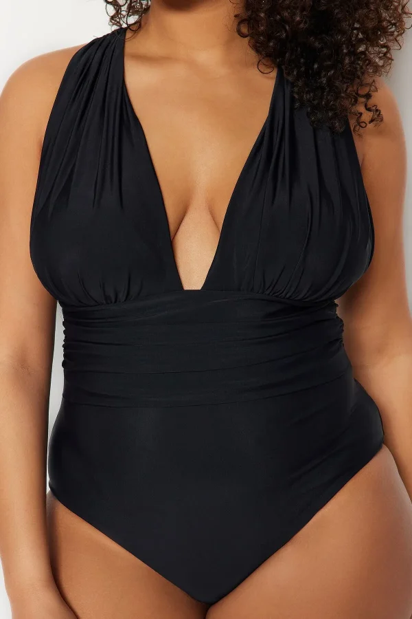 Plus Size Black Swimsuit - Image 2