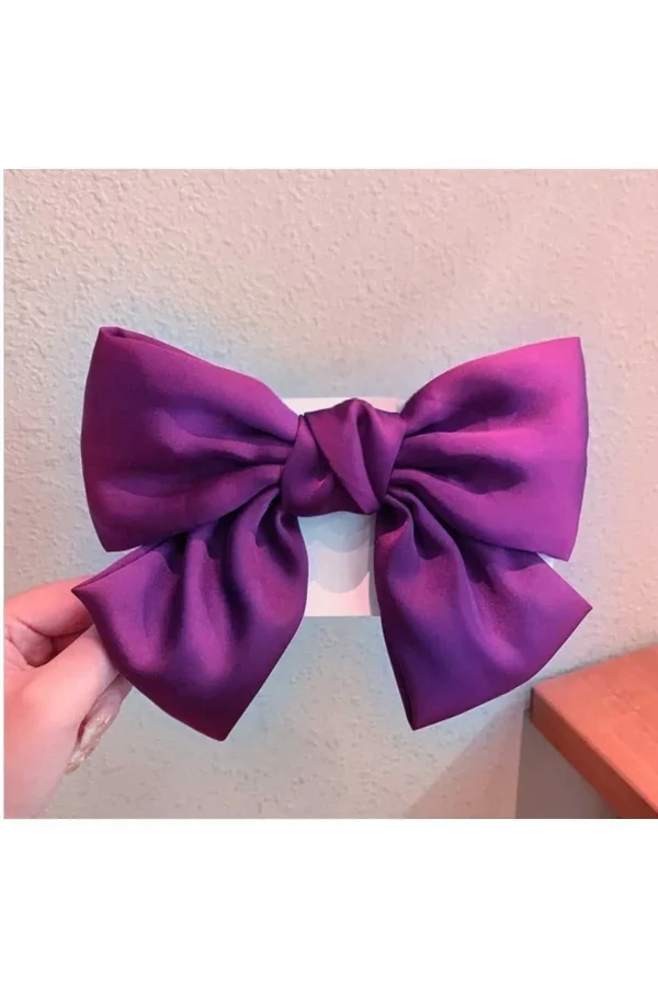 Bow Hair Clip Satin