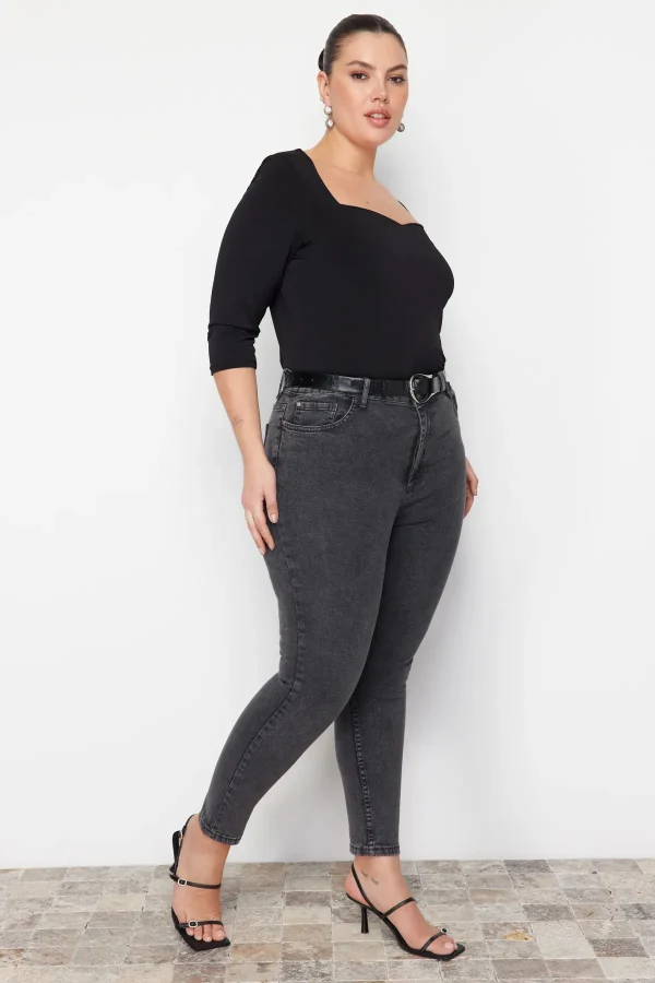 Skinny Denim Dark Gray - Image 2