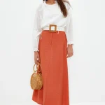Linen Look Skirt