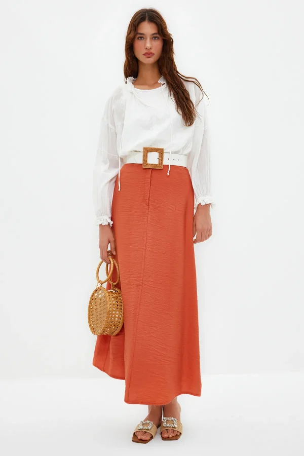 Linen Look Skirt