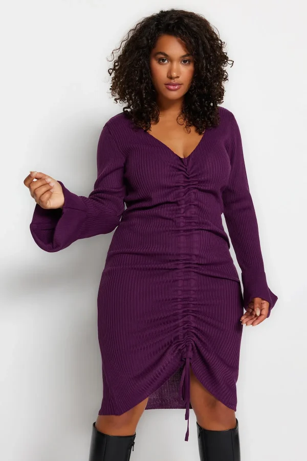 Knit Dress Purple - Image 4